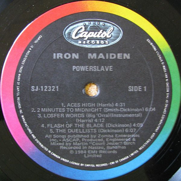 Iron Maiden – Powerslave – 1984 – Heavy Metal  (vinyl) Mint copy