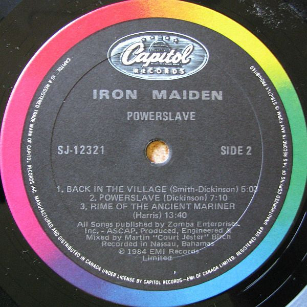 Iron Maiden – Powerslave – 1984 – Heavy Metal  (vinyl) Mint copy