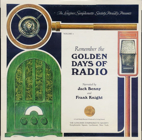 Jack Benny And Frank Knight ‎– Remember The Golden Days Of Radio Volume 1 - Radioplay, Comedy (Rare Vinyl)