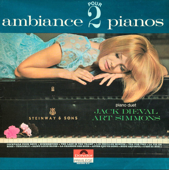 Jack Dieval & Art Simmons – Ambiance pour 2 Pianos (Jazz/Easy Listening, Vinyl LP) Polydor