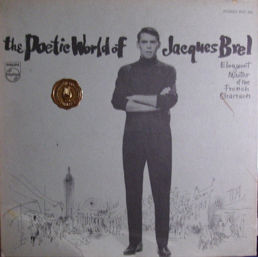 Jacques Brel The Poetic World Of Jacques Brel - 1970 Pop Style: Chanson ( Rare Vinyl  )