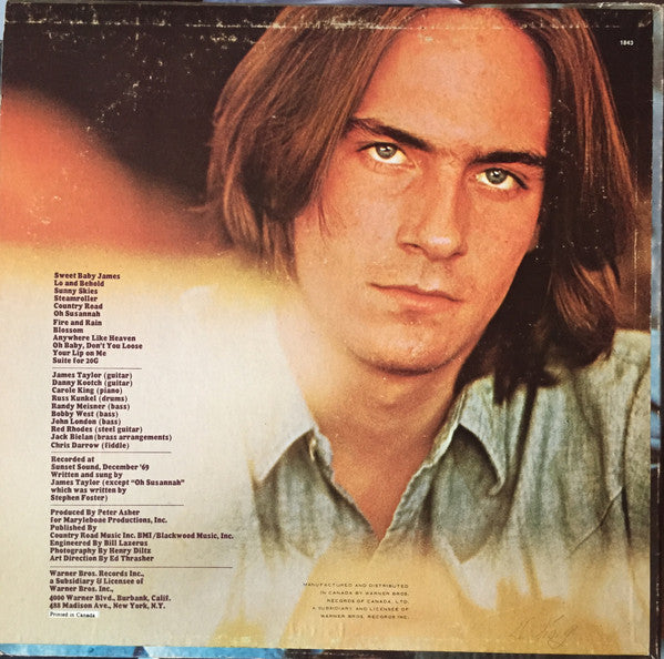 James Taylor - Sweet Baby James 1970 Folk Rock (Vinyl)
