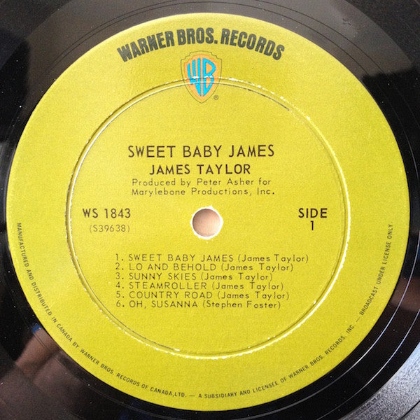 James Taylor - Sweet Baby James 1970 Folk Rock (Vinyl)