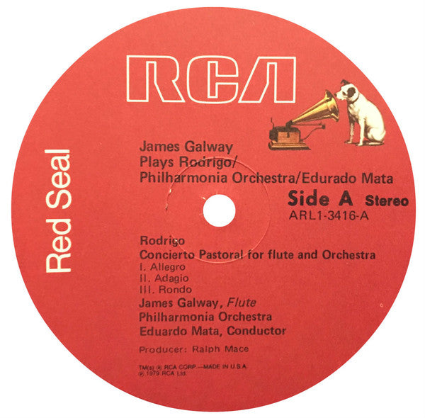 James Galway – James Galway Plays Rodrigo - 1979 Classical - Mint Vinyl
