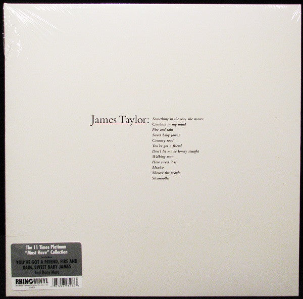 James Taylor - Greatest Hits -1976 Folk Rock ( Clearance vinyl ) No Cover