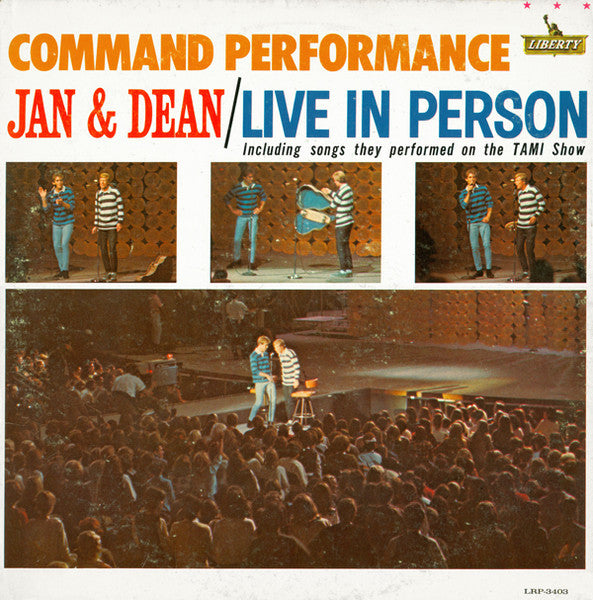 Jan & Dean – Command Performance: Live In Person  Surf Rock / Pop (vinyl)