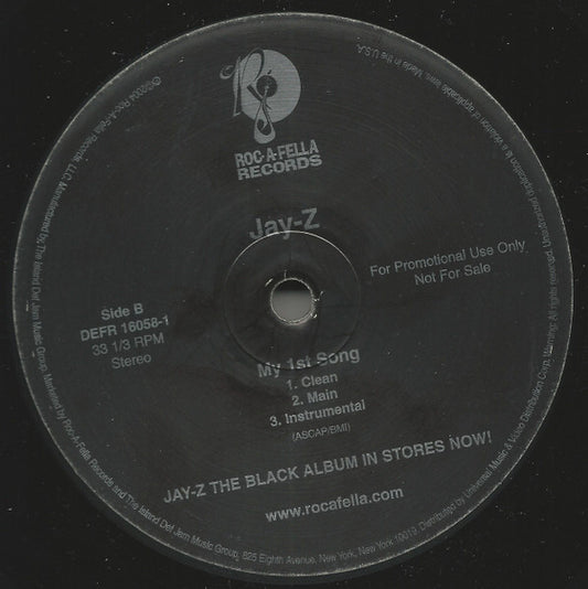 Jay-Z 99 Problems My 1st Song 2004 V (vinyl)