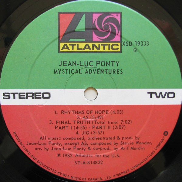 Jean-Luc Ponty – Mystical Adventures 1982-Jazz Style: Jazz-Rock (vinyl)