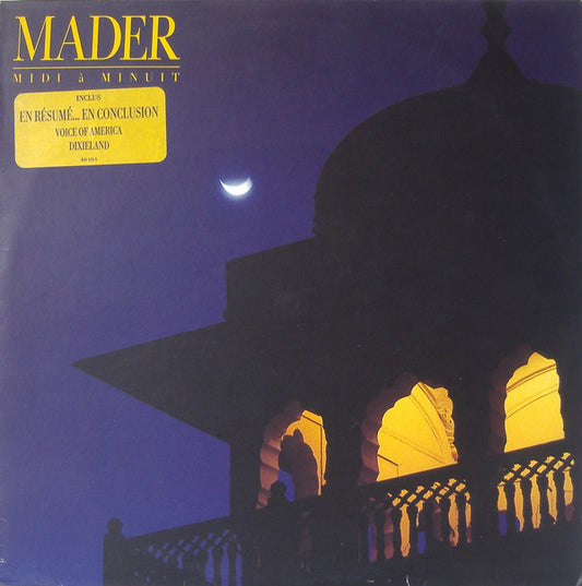 Jean-Pierre Mader ‎– Midi À Minuit -1989-  Chanson, Synth-pop (vinyl) New Sealed