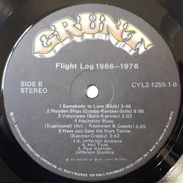 Jefferson Airplane – Flight Log  2lps - Folk Rock, Rock & Roll, Psychedelic Rock (vinyl) cover issues
