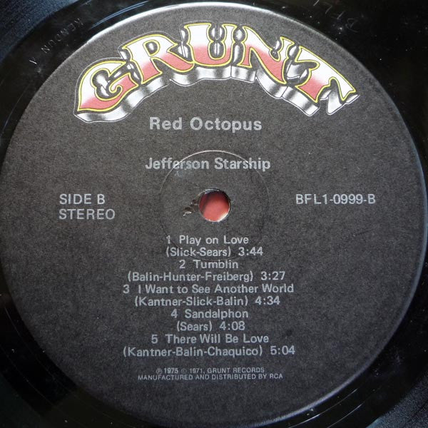 Jefferson Starship - Red Octopus -1975 Classic Rock (vinyl )