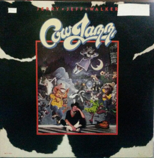 Jerry Jeff Walker Cowjazz - 1982-Rock, Folk, World, & Country Rock ( Mint Vinyl ) PROMO COPY