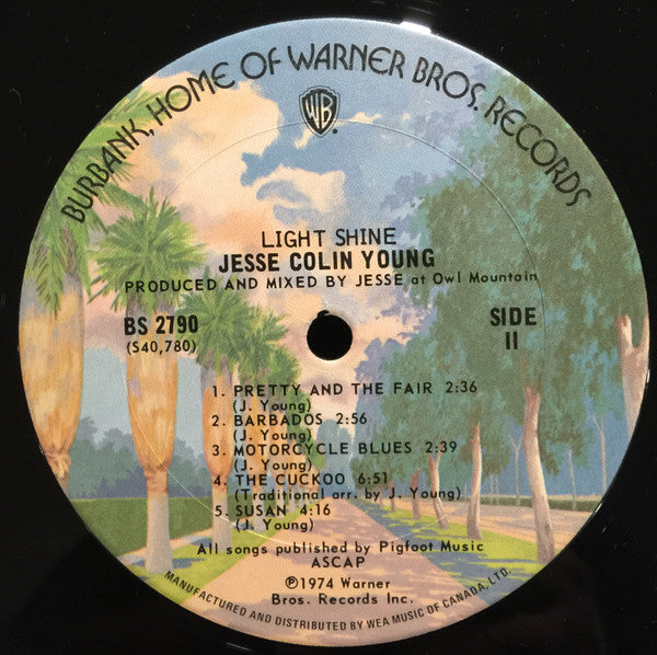 Jesse Colin Young – Light Shine – 1974 – Folk Rock / Singer-Songwriter