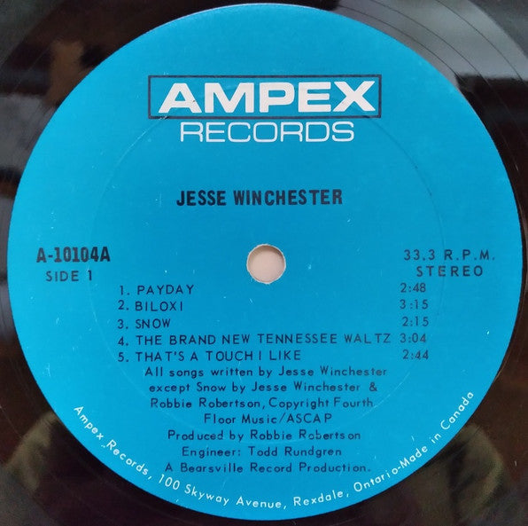 Jesse Winchester – Jesse Winchester -  Rock, Folk, World, & Country Style ( Clearance Vinyl  )