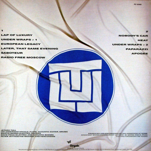 Jethro Tull – Under Wraps - 1984-New Wave, Art Rock (Vinyl) cover issues