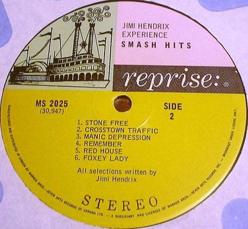 Jimi Hendrix Experience Smash Hits -  Rock, Psychedelic Rock, Classic Rock (Vinyl ) Amazing Shape !