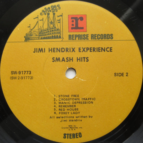 Jimi Hendrix Experience  Smash Hits - 1969-	Psychedelic Rock, Classic Rock - Club Edition, Reissue (Excellent Vinyl)