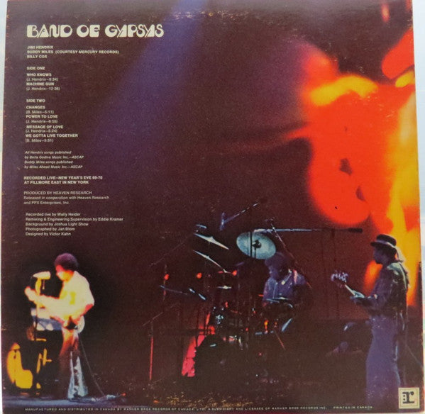 Jimi Hendrix ‎– Band Of Gypsys 1974 -Reprise Records ‎– MS-5195 LP