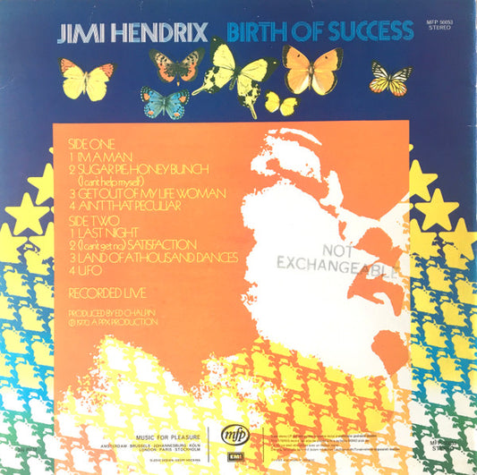 Jimi Hendrix – Birth Of Success 1973 Genre: Rock, Blues Style: Blues Rock, Psychedelic Rock (Vinyl)