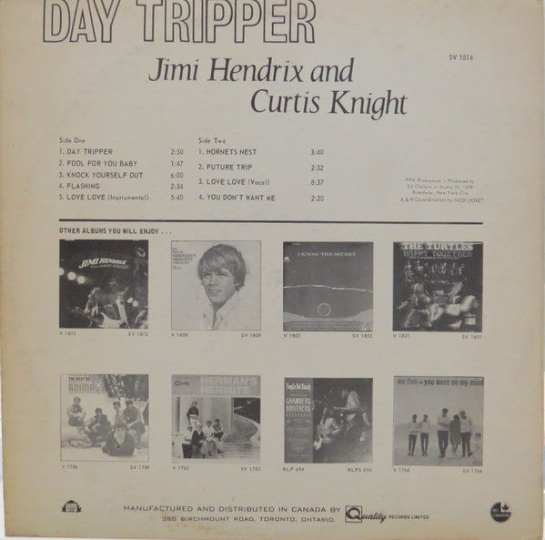 Jimi Hendrix & Curtis Knight – Day Tripper 1968 Rock, Funk / Soul Style: Psychedelic Rock, Funk (Vinyl) scuffing on vinyl
