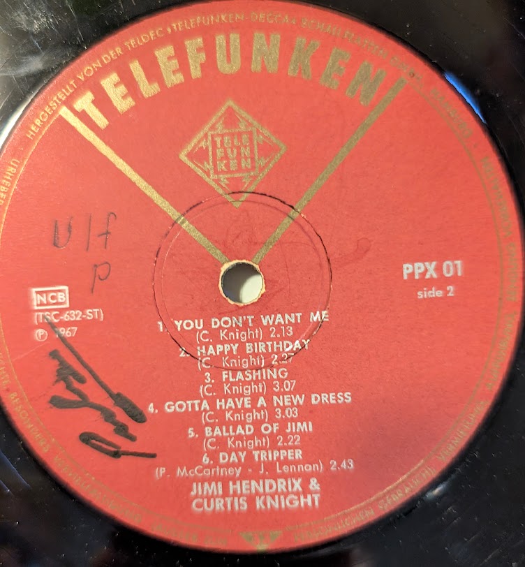 Jimi Hendrix & Curtis Knight – Soul 1967-Blues Rock, Electric Blues, Rhythm & Blues (German Vinyl) condition