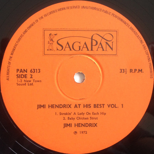 Jimi Hendrix – Jimi Hendrix At His Best (Volume 1) 1972 Genre: Rock Style: Psychedelic Rock (UK Import Vinyl ) Definite mark