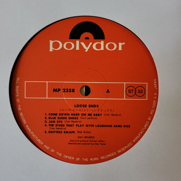 Jimi Hendrix – Loose Ends... 1974- Rock Style: Blues Rock, Psychedelic Rock (Japanese Import Vinyl)