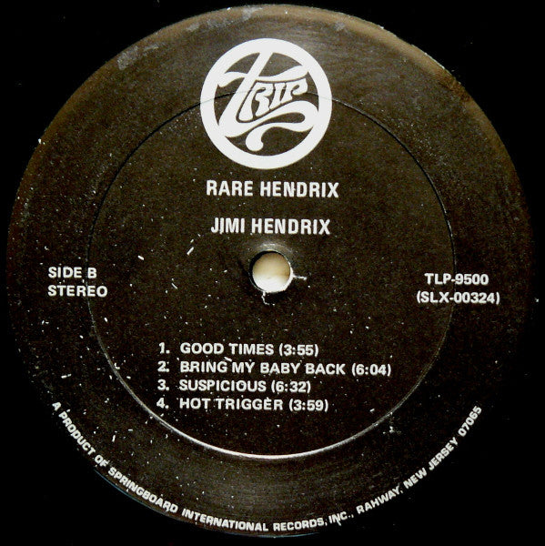 Jimi Hendrix – Rare Hendrix (1975, USA Vinyl LP) — Trip TLP‑9500