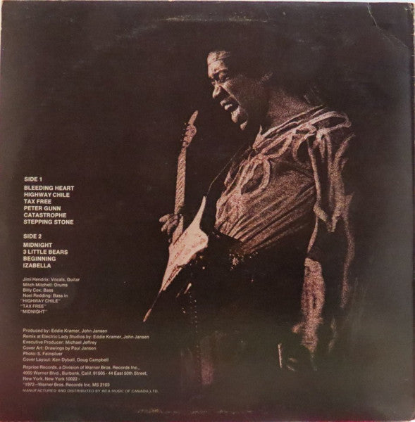 JIMI HENDRIX — War Heroes (Reprise Records, MS 2103) Psychedelic Rock, Blues Rock (Vinyl – Canadian Release) NMint