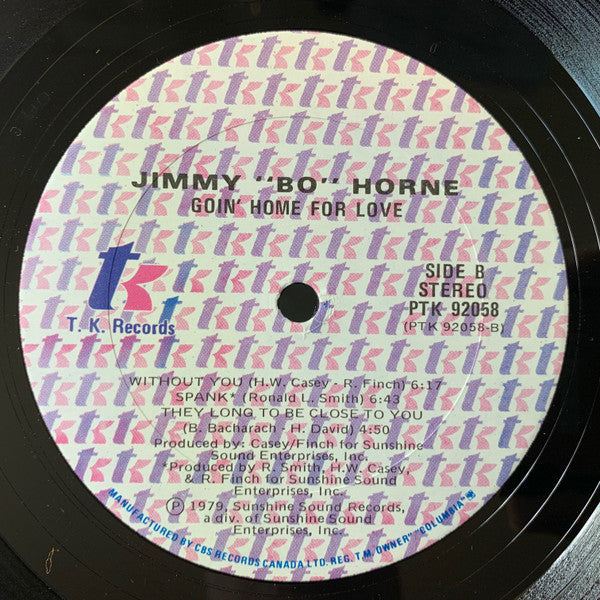 Jimmy "Bo" Horne – Goin' Home For Love Electronic, Funk / Soul (vinyl)