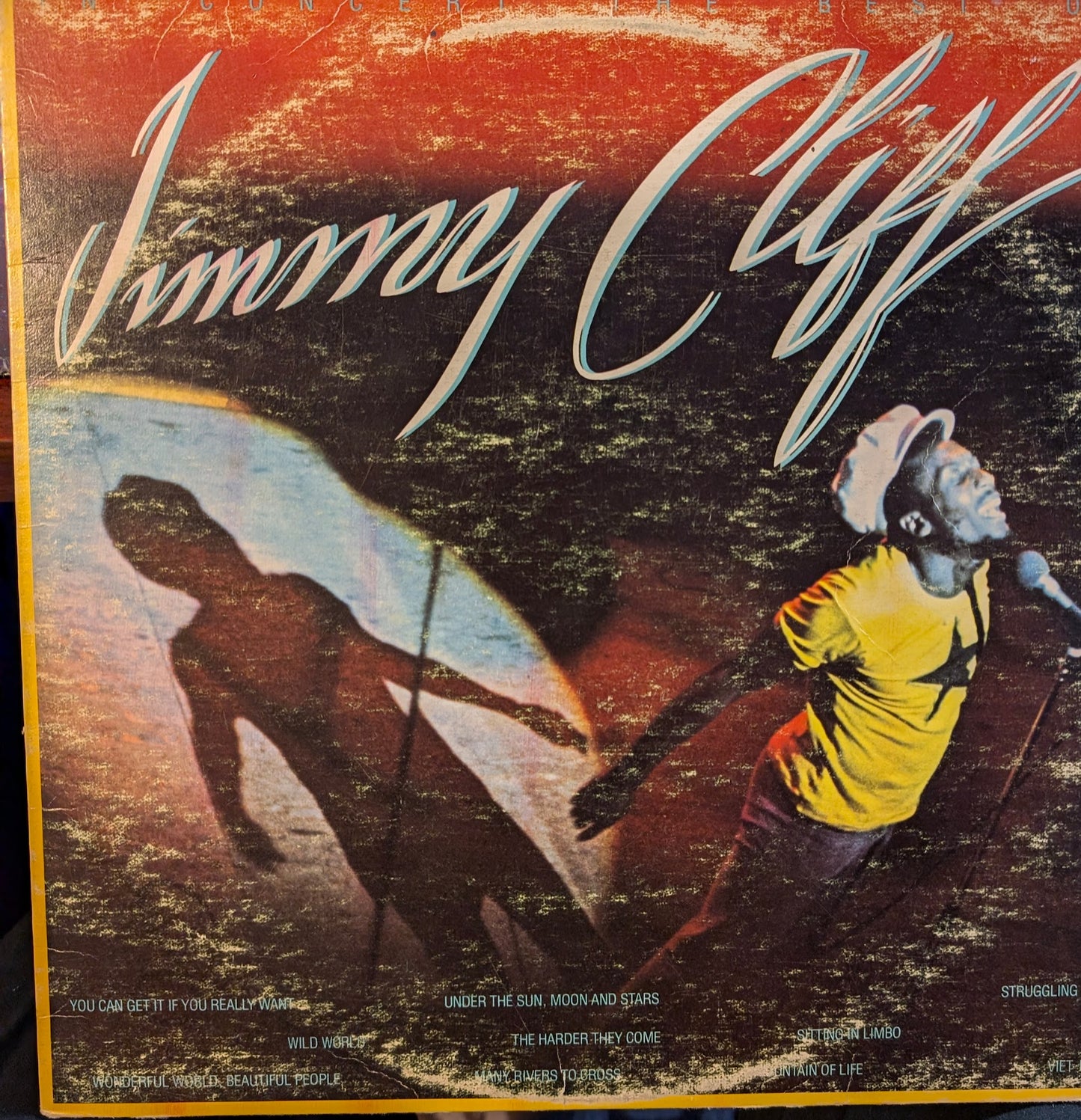 Jimmy Cliff – In Concert: The Best of Jimmy Cliff (Reggae / Roots Reggae / Live Compilation, Vinyl LP) MS‑2256 Heavy ring Wear