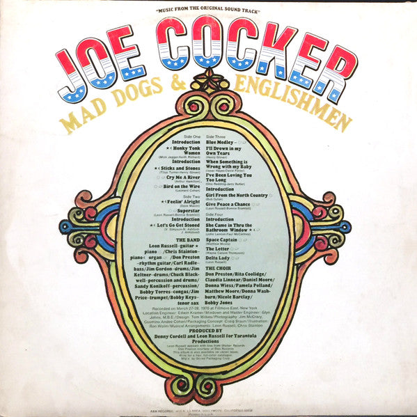 Joe Cocker - Mad Dogs & Englishmen ( 2 lps ) 1970 Blues Rock (clearance vinyl)