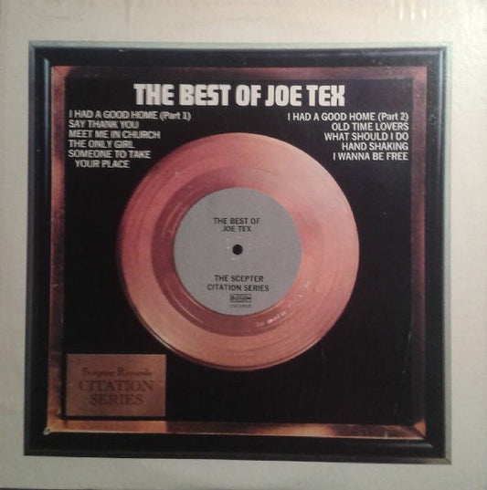 Joe Tex – The Best Of - 1973-Funk / Soul Style:Rhythm & Blues (Vinyl)  Near Mint