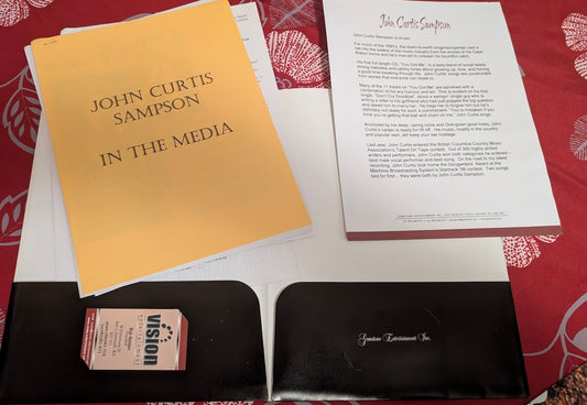 John Curtis Sampson Press Kit - Very Rare & Complete