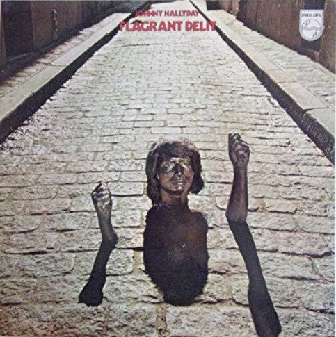 Johnny Hallyday Flagrant Délit - 1971-Pop Rock, Rock & Roll (Vinyl) water damaged cover