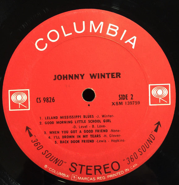 Johnny Winter ‎– Johnny Winter -1969-  Blues Rock (vinyl)