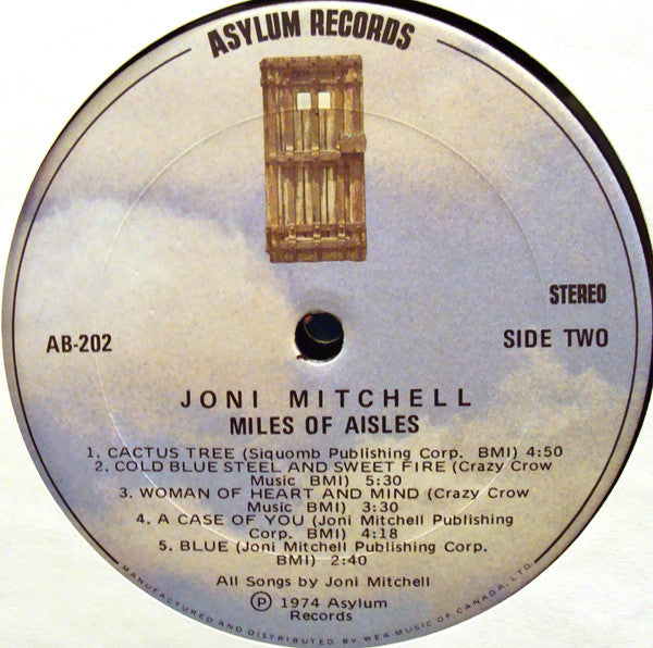 Joni Mitchell And The L.A. Express – Miles Of Aisles -  2 lps- 1974-Folk Rock (Vinyl)