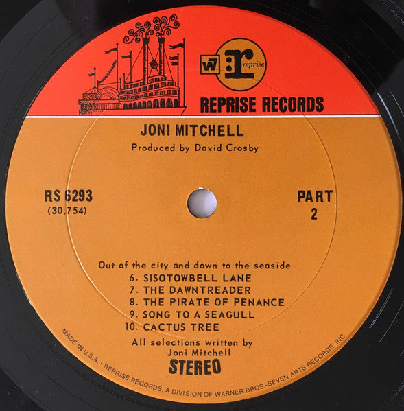 Joni Mitchell ‎–Song To A Seagull- 1968- Folk Rock (vinyl)