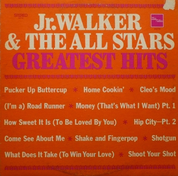 Jr. Walker & The All Stars ‎– Greatest Hits - 1969-Soul, Rhythm & Blues (vinyl)