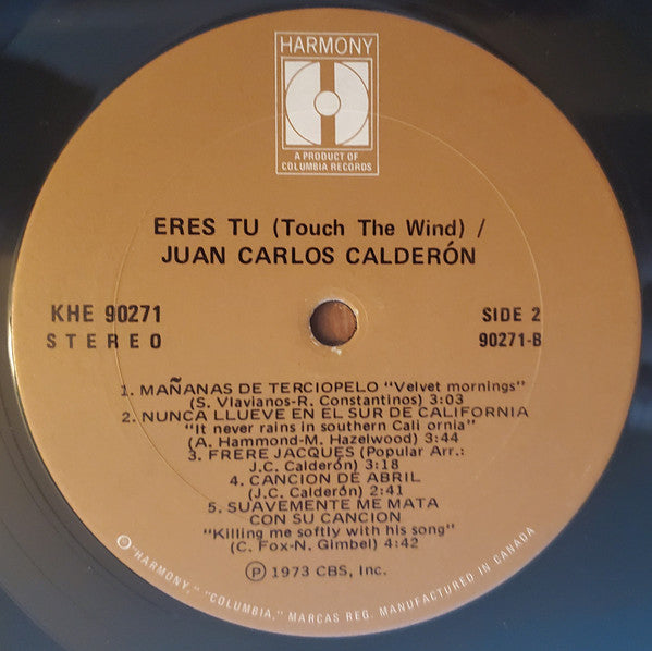 Juan Carlos Calderón His Orchestra & Chorus Eres Tu (Touch The Wind)