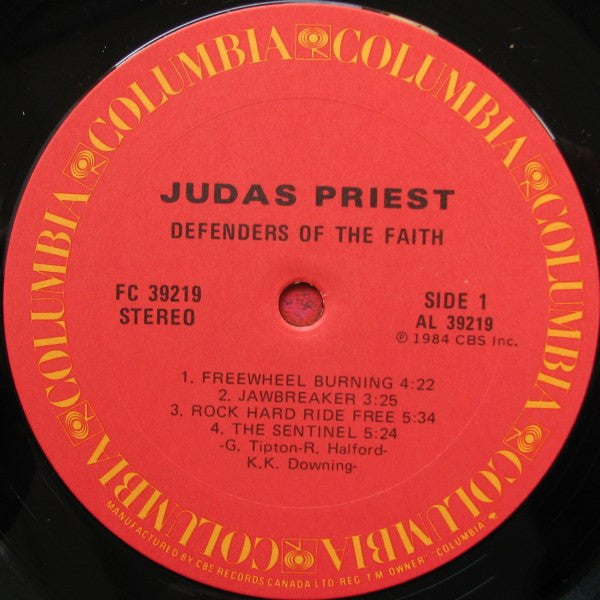 Judas Priest – Defenders of the Faith – 1984 – Heavy Metal / Hard Rock (VINYL) Excellent copy !