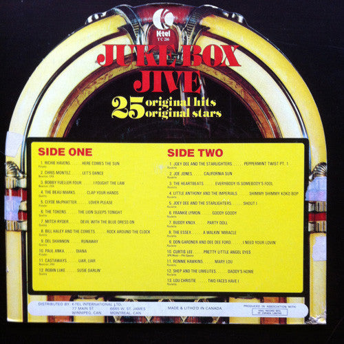 Juke Box Jive -1975- Bill Haley, Ronnie Hawkins, Mitch Ryder,Tokens + (vinyl)