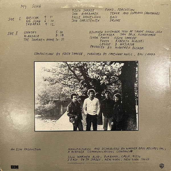 Keith Jarrett, Jan Garbarek, Palle Danielsson, Jon Christensen – My Song 1978 Genre: Jazz Style: Contemporary Jazz (vinyl)