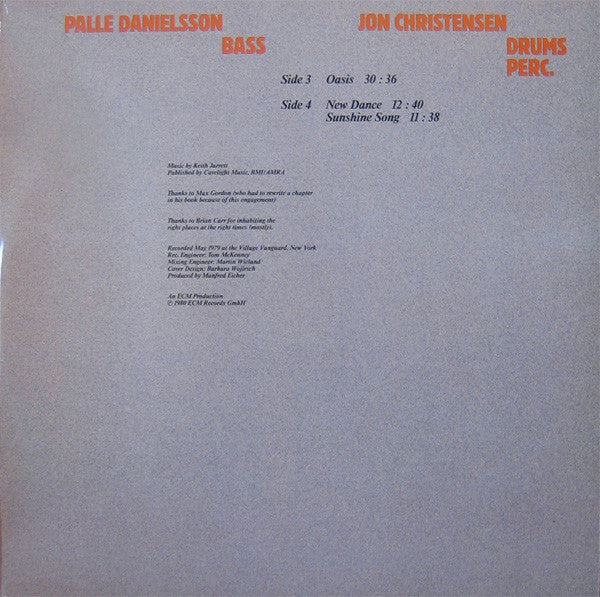 Keith Jarrett – Nude Ants (Live At The Village Vanguard) 2 lps- Jazz Style: Post Bop (vinyl)