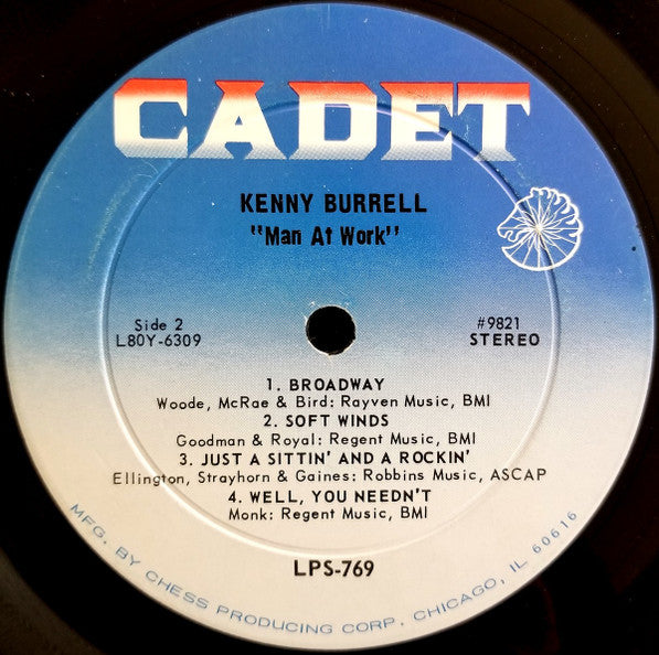 Kenny Burrell – Man At Work 1966 -Jazz Style: Hard Bop (Rare Vinyl)