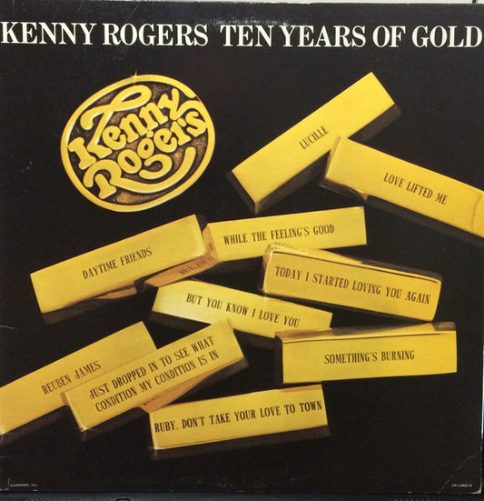 Kenny Rogers ‎– Ten Years Of Gold -1977 Country (clearance Vinyl)