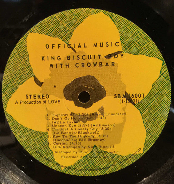 King Biscuit Boy With Crowbar – Official Music - 1970-Rock, Funk / Soul, Blues (Vinyl) Dirty Cover