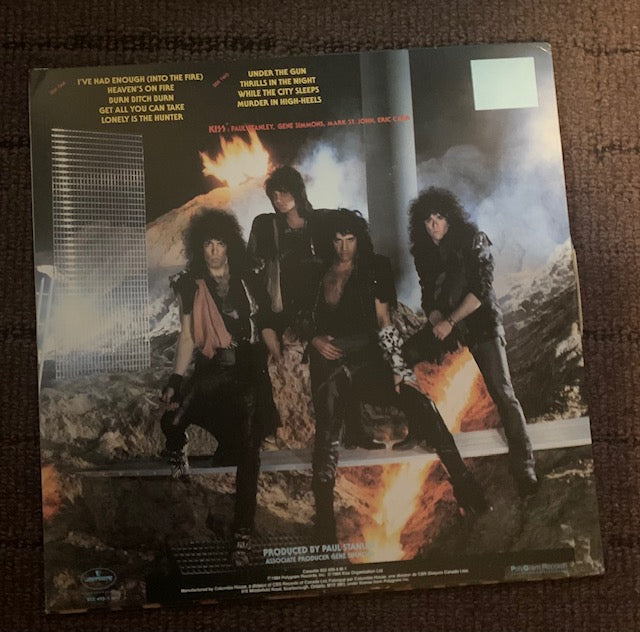 Kiss- Animalize -1984 Hard Rock Glam (vinyl)  Awesome Copy Near Mint !