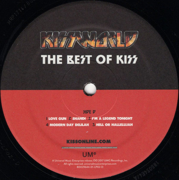 Kiss – Kissworld (The Best Of Kiss) 2 LP SET- 2019-Hard Rock, Glam, Heavy Metal (vinyl) Near Mint