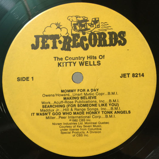 Kitty Wells – The Country Hits Of - 1982-ountry (vinyl ) Near Mint